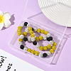 1Pc Polymer Clay Rhinestone Round Beaded Stretch Necklaces NJEW-SP0001-14L-7
