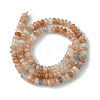 Natural Multi-Moonstone Beads Strands G-A092-F03-01-3