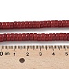 Dyed Natural Magnesite Beads Strands G-M448-F01-04-5