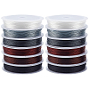 12 Rolls 6 Colros Polyester Round Thread OCOR-PH0005-25B-1