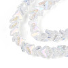 Electroplate Imitation Jade Glass Beads Strands GLAA-N023-4mm-01-3
