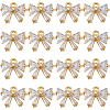 16Pcs Brass Cubic Zirconia Charms KK-DC0004-71-1