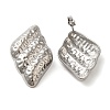 304 Stainless Steel Stud Earrings for Women EJEW-U019-01P-02-1