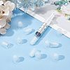 Olycraft 100Pcs Transparent Plastic Syringe Tip Cap AJEW-OC0002-97-6