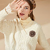 Faux Mink Fur Lapel Pins JEWB-WH0026-94A-5