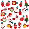   22Pcs 11 Style Cute Christmas Acrylic Alligator Hair Clips PHAR-PH0001-15-1