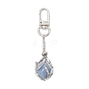 304 Stainless Steel Macrame Chain Pouch Empty Stone Holder Pendant Decoration HJEW-JM02085-4