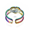 Open Heart Cuff Rings RJEW-N038-020-3