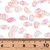 Baking Paint Transparent Glass Beads DGLA-T004-06H-4
