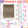 2Pcs Wool Doll Wig Hair DIY-NB0016-02C-2
