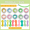 10Pcs 10 Colors Hollow Pipe PVC Tubular Synthetic Rubber Cord DIY-BC00003-2