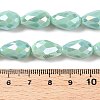 Opaque Solid Color Electroplate Glass Beads Strands EGLA-N013-P8mm-B14-4