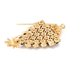 Christmas Tree Alloy Rhinestone Brooches for Backpack Clothes JEWB-M043-12KCG-03-2