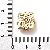 Brass Pave Clear Cubic Zirconia Multi-Strand Links KK-Z131-09G-3
