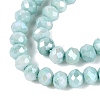Anti-Tarnish Dyed Rondelle Glass Beads Strands EGLA-T021-3mm-17-06-3