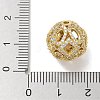 Rack Plating Brass Micro Pave Cubic Zirconia Beads KK-L224-019G-3