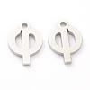 Non-Tarnish 304 Stainless Steel Charms STAS-G244-01F-2