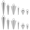 12Pcs 6 Styles 304 Stainless Steel Pendants STAS-LP0001-32-1