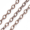 Brass Flat Oval Cable Chains CHC025Y-R-2