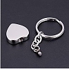 201 Stainless Steel Pet Memorial Urn Ashes Keychain BOTT-PW0001-036P-F-2