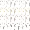 SUPERFINDINGS 80Pcs 4 Colors Brass Earring Hooks KK-FH0004-45-1