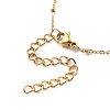 2Pcs 2 Style Brass Paperclip Chains & 304 Stainless Steel Satellite Chains Bracelets Set BJEW-JB08620-02-6