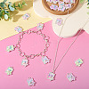 32Pcs 4 Colors Alloy Enamel Pendants FIND-TA0008-76B-7