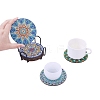 DIY 5D Diamond Painting Mandala Theme Cup Mat Kits PW-WGAF7BE-01-4