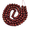 Baking Paint Glass Beads Strands DGLA-N010-10mm-07-2