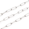 Tarnish Resistant 304 Stainless Steel Paperclip Chains CHS-F010-01E-P-2