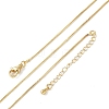 Brass Box Chain Necklaces for Women NJEW-D302-41G-4