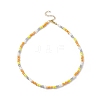 Glass Seed Beaded Necklaces for Women NJEW-JN03951-4