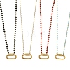 Handmade Enamel Beaded Necklaces NJEW-JN06628-2