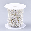 ABS Plastic Imitation Pearl Beaded Trim Garland Strand AJEW-S073-04-2