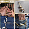 9Pcs 9 Styles Alloy & Brass D-Ring Anchor Shackle Clasps KK-SC0006-36-4