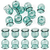 10Pcs Glass Bead Caps for Wind Chimes Making GLAA-BY0001-05F-1