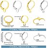 SUPERFINDINGS 200Pcs 4 Style Iron Leverback Earring Findings EJEW-FH0001-07-2