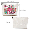 Teachers' Day Polycotton Custom Canvas Storage Bags ABAG-WH0029-068-2