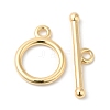 Brass Toggle Clasps KK-P234-65G-1