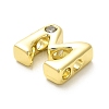 Rack Plating Brass Cubic Zirconia Beads KK-L210-008G-M-2