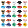 200 Sets 10 Colors Iron Grommet Eyelet Findings SCRA-GF0001-10B-05-7