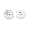 Laser Flower Pattern Natural Abalone Shell/Paua Shell Buttons SH-CBA18B6-04A-2