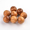 Natural Wood Beads WOOD-Q009-8mm-LF-1