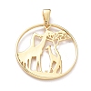 Brass Pendants KK-H758-01G-2