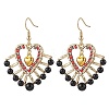 Glass Seed Beads Dangle Earrings EJEW-MZ00330-02-2