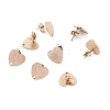 Ion Plating(IP) 304 Stainless Steel Stud Earring Findings LS-STAS-I183-02B-RG-1