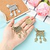 3Pcs 3 Colors Knitting Zinc Alloy Lapel Pins for Backpack Clothes JEWB-CJ0003-56-4