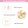 SUPERFINDINGS 100Pcs 2 Colors Brass Charms KK-FH0007-29A-4