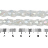 Opaque Solid Color Electroplate Glass Beads Strands EGLA-N013-J10mm-B02-4