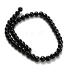 Natural Black Onyx(Dyed & Heated) Beads Strands X-G-H329-C06-6mm-3